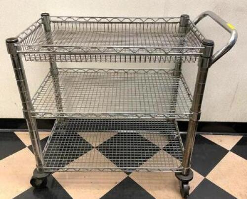 30" X 18" THREE TIER WIRE CART