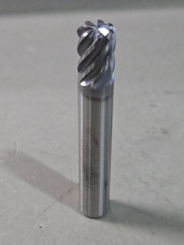 DESCRIPTION: (2) SOLID CARBIDE CORNER RADIUS END MILL BRAND/MODEL: MA FORD 119160 SIZE: 3/8" DIA 1/2" LOC 0.060CR RETAIL$: $132.61 QTY: 2