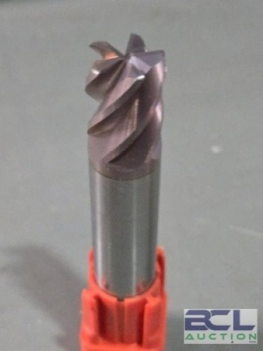 (2) SOLID CARBIDE CORNER RADIUS STUB END MILL