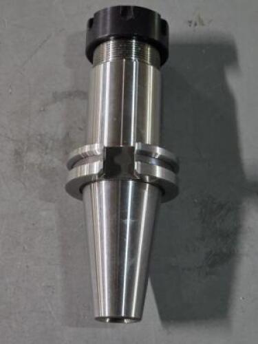 DESCRIPTION: (1) ER32 TAPRE SHANK COLLET CHUCK BRAND/MODEL: PARLEC 43908169 SIZE: 0.0787 TO 0.7874" RETAIL$: $198.41 QTY: 1