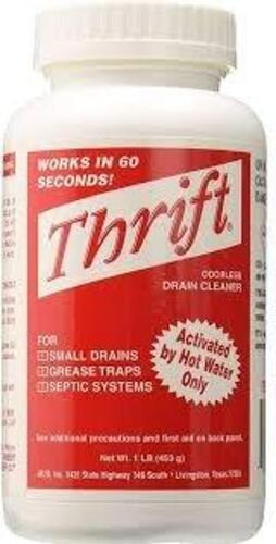DESCRIPTION: (6) DRAIN CLEANER, ODORLESS BRAND/MODEL: THRIFT SIZE: 2 LBS RETAIL$: $40.00 EA QTY: 6