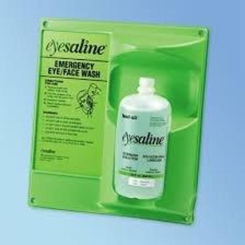 DESCRIPTION: (1) EYEWASH WALL STATION BRAND/MODEL: EYESALINE RETAIL$: $62.00 EA QTY: 1