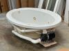 WHITE OVAL JACUZZI TUB - 17