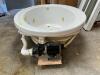WHITE OVAL JACUZZI TUB - 20