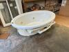 WHITE OVAL JACUZZI TUB - 26
