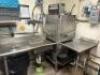 DESCRIPTION CMA HIGH TEMPERATURE SINGLE RACK DISHWASHER W/ STAINLESS SOIL AND CLEAN TABLE. BRAND / MODEL: CMA HTSB ADDITIONAL INFORMATION SN# 166716,