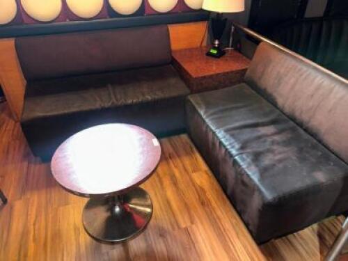 DESCRIPTION (2) 48" PLEATHER COVERED BENCH STYLE CUSHION SEAT. THIS LOT IS: SOLD BY THE PIECE SIZE 48 LOCATION MAIN BAR QTY 2