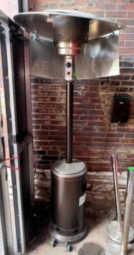 DESCRIPTION FIRE SENSE PATIO HEATER ADDITIONAL INFORMATION PROPANE TANK NOT INCLUDED LOCATION OUTSIDE QTY 1