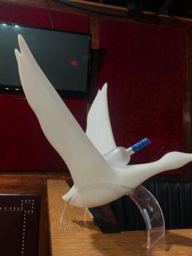DESCRIPTION GREY GOOSE LED BOTTLE PRESENTER - BIRD IN FIGHT. LOCATION VIP STAGE QTY 1