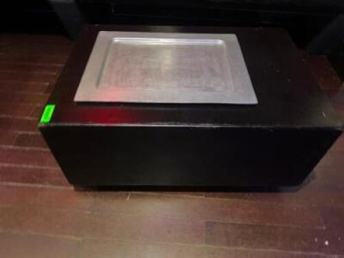 DESCRIPTION 36" X 24" LOUNGE MINI TABLE W/ SERVING TRAY SIZE 36" X 24" LOCATION BACK BAR QTY 1