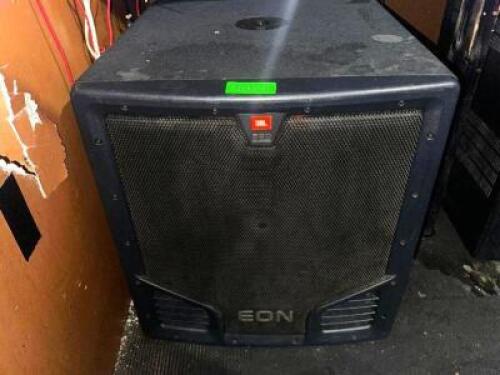 DESCRIPTION JBL EON SUB WOOFER SPEAKER BRAND / MODEL: JBL EON ADDITIONAL INFORMATION IN WORKING ORDER. LOCATION BACK BAR QTY 1