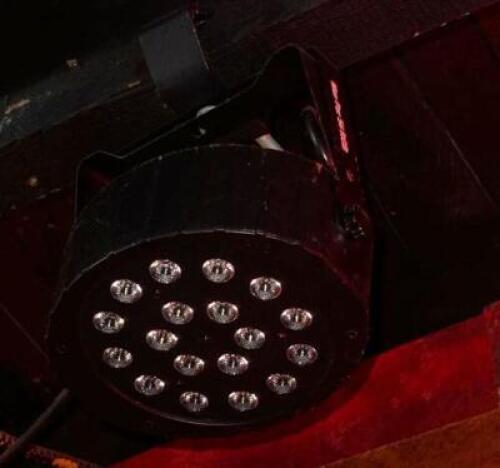 DESCRIPTION (3) PAR LED MAGIC EFFECT DISCO LIGHT ADDITIONAL INFORMATION NEED LADDER FOR REMOVAL. THIS LOT IS: SOLD BY THE PIECE LOCATION BACK BAR QTY
