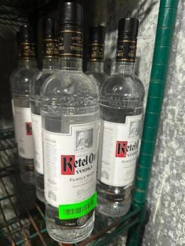 DESCRIPTION (6) BOTTLE OF KETEL ONE VODKA THIS LOT IS: SOLD BY THE PIECE SIZE 750 MIL LOCATION KITCHEN QTY 6
