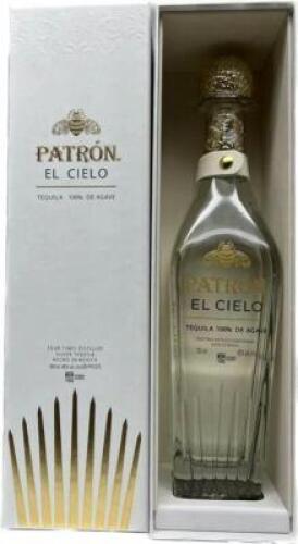 DESCRIPTION (1) BOTTLE OF PATRON EL CIELO ADDITIONAL INFORMATION RETAILS FOR $145 LOCATION KITCHEN QTY 1