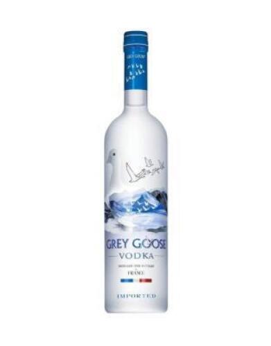 DESCRIPTION (4) LARGE BOTTLE OF GREY GOOSE ADDITIONAL INFORMATION RETAILS FOR $50 PER THIS LOT IS: SOLD BY THE PIECE SIZE 1.75 LITER LOCATION KITCHEN