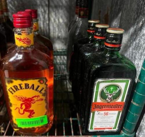 DESCRIPTION (3) BOTTLES OF FIREBALL, (3) BOTTLES OF J�GERMEISTER (2) BOTTLES OF RUMPEL MINTZ ADDITIONAL INFORMATION FRAT HOUSE SPECIAL. THIS LOT IS: S