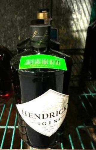 DESCRIPTION (2) BOTTLES OF HENDRICKS GIN THIS LOT IS: SOLD BY THE PIECE LOCATION KITCHEN QTY 2