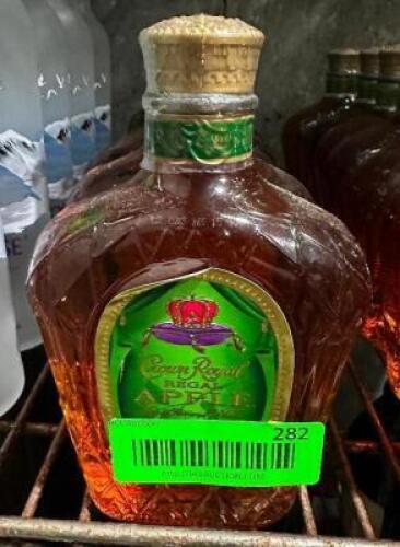DESCRIPTION (5) SMALLER BOTTLES OF CROWN ROYAL APPLE THIS LOT IS: SOLD BY THE PIECE LOCATION KITCHEN QTY 5