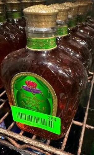 DESCRIPTION (5) SMALLER BOTTLES OF CROWN ROYAL APPLE THIS LOT IS: SOLD BY THE PIECE LOCATION KITCHEN QTY 5