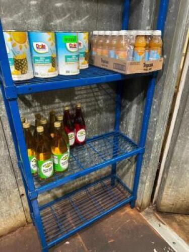 DESCRIPTION CONTENTS OF SHELF - ASSORTED FLAVOR AND MIXERS THIS LOT IS: ONE MONEY LOCATION KITCHEN QTY 1