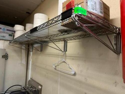 DESCRIPTION (2) 48" X 18" WIRE WALL SHELVES. THIS LOT IS: SOLD BY THE PIECE LOCATION KITCHEN QTY 2