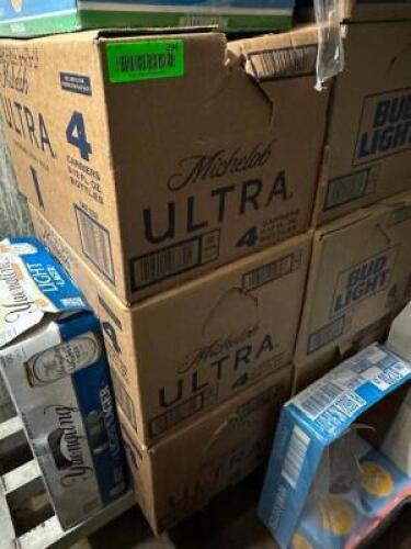 DESCRIPTION (3) CASES OF MICHELOB ULTRA BEER. THIS LOT IS: SOLD BY THE PIECE LOCATION KITCHEN QTY 3