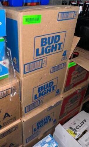 DESCRIPTION (3) CASES OF BUD LIGHT BEER. THIS LOT IS: SOLD BY THE PIECE LOCATION KITCHEN QTY 3
