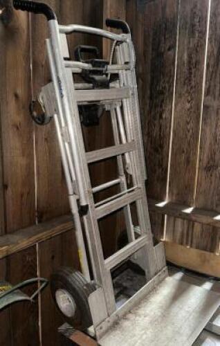 DESCRIPTION HEAVY DUTY ALUMINUM CONVERTIBLE HAND TRUCK LOCATION OUTSIDE QTY 1