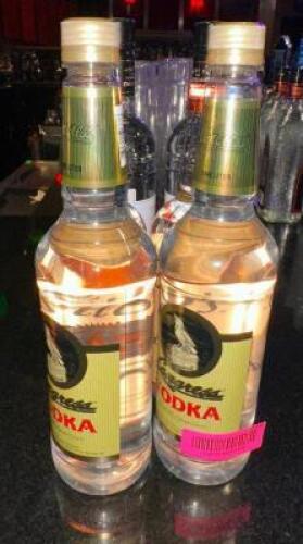 DESCRIPTION (4) ASSORTED BOTTLES OF VODKA THIS LOT IS: SOLD BY THE PIECE LOCATION BACK BAR QTY 1