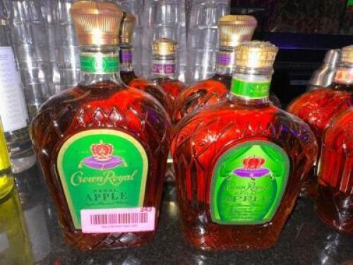 DESCRIPTION (5) ASSORTED BOTTLES OF CROWN ROYAL THIS LOT IS: SOLD BY THE PIECE LOCATION BACK BAR QTY 5