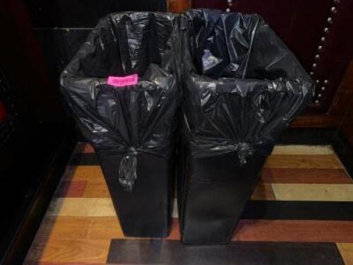 DESCRIPTION (2) 20 GALLON BAR SIDE TRASH CANS THIS LOT IS: SOLD BY THE PIECE LOCATION BACK BAR QTY 2