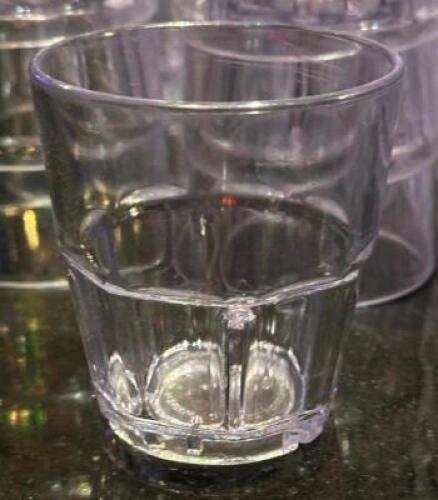 DESCRIPTION (120) PLASTIC ROCKS TUMBLERS. THIS LOT IS: SOLD BY THE PIECE LOCATION BACK BAR QTY 120