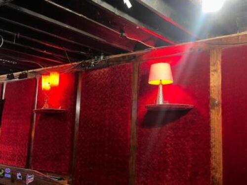 DESCRIPTION (4) VINTAGE LAMPS W/ WALL SHELVES. ADDITIONAL INFORMATION SEE ADDITIONAL IMAGES THIS LOT IS: ONE MONEY LOCATION VIP STAGE QTY 1