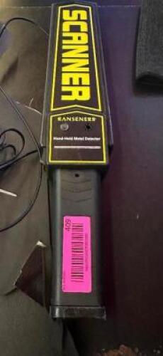 DESCRIPTION SCANNER METAL DETECTOR WAND LOCATION MAIN BAR QTY 1