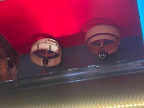 DESCRIPTION (4) VINTAGE / ANTIQUE LAMPS W/ SHADES. ADDITIONAL INFORMATION ABOVE MAIN BAR THIS LOT IS: ONE MONEY LOCATION MAIN BAR QTY 1