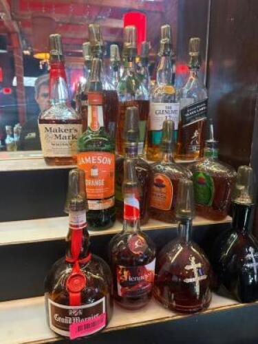 DESCRIPTION (1) LOT OF OPEN BOTTLES OF ALCOHOL. ADDITIONAL INFORMATION PUBLIC INSPECTION RECOMMENDED THIS LOT IS: ONE MONEY LOCATION MAIN BAR QTY 1