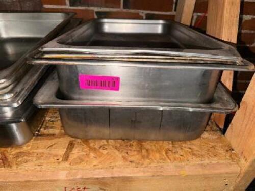 DESCRIPTION (4) FULL SIZE STAINLESS INSERTS THIS LOT IS: SOLD BY THE PIECE LOCATION WAREHOUSE QTY 4