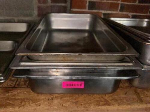 DESCRIPTION (3) FULL SIZE STAINLESS INSERTS THIS LOT IS: SOLD BY THE PIECE LOCATION WAREHOUSE QTY 3