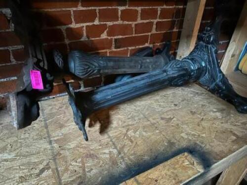 DESCRIPTION (2) CAST IRON CLAW FOOT TABLE BASES, THIS LOT IS: SOLD BY THE PIECE LOCATION WAREHOUSE QTY 2