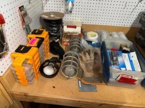 DESCRIPTION (1) LOT OF ASSORTED TOOLS AND HARDWARE. LOCATION WAREHOUSE QTY 1