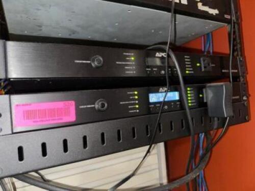 DESCRIPTION (2) APC 15 AMP G TYPE POWER RACKS. ADDITIONAL INFORMATION RETAIL USED FOR $230 EACH THIS LOT IS: SOLD BY THE PIECE LOCATION OFFICE QTY 2