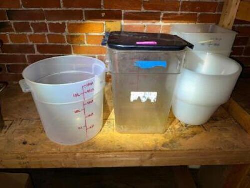DESCRIPTION (1) LOT OF PLASTIC KITCHEN CONTAINERS. THIS LOT IS: ONE MONEY LOCATION WAREHOUSE QTY 1
