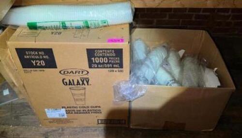 DESCRIPTION (2) BOXES OF DISPOSAL ABLE PLASTIC CUPS THIS LOT IS: ONE MONEY LOCATION WAREHOUSE QTY 1