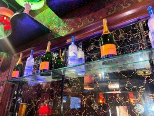 DESCRIPTION (10) ASSORTED EMPTY 1.5 LITER BOTTLES. THIS LOT IS: ONE MONEY LOCATION BACK BAR QTY 1