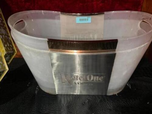 DESCRIPTION (2) KETLE ONE BOTTLE PRESENTERS BUCKETS. THIS LOT IS: SOLD BY THE PIECE LOCATION VIP STAGE QTY 2