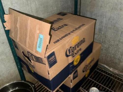 DESCRIPTION (2) CASES OF CORONA BEER. THIS LOT IS: ONE MONEY LOCATION KITCHEN QTY 1