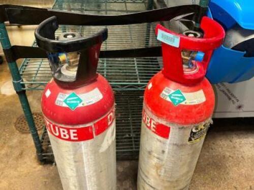 DESCRIPTION (2) CO2 CYLINDERS THIS LOT IS: SOLD BY THE PIECE LOCATION KITCHEN QTY 2