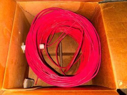 DESCRIPTION (1) BOX OF RED DATA CABEL. LOCATION WAREHOUSE QTY 1