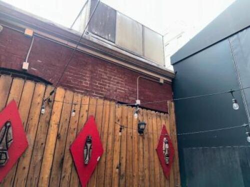 DESCRIPTION (2) SETS OF PATIO STRAND LIGHTS LOCATION TIKI BAR QTY 1