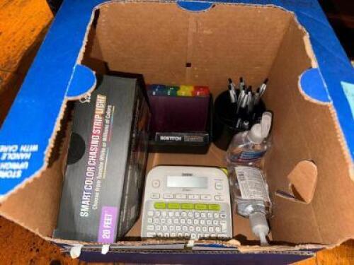 DESCRIPTION (1) BOX OF ASSORTED OFFICE SUPPLIES. THIS LOT IS: ONE MONEY LOCATION MAIN BAR QTY 1